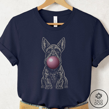 Scottie Gum Bubblegum T-Shirt Heather Midnight Navy Taco-Dog