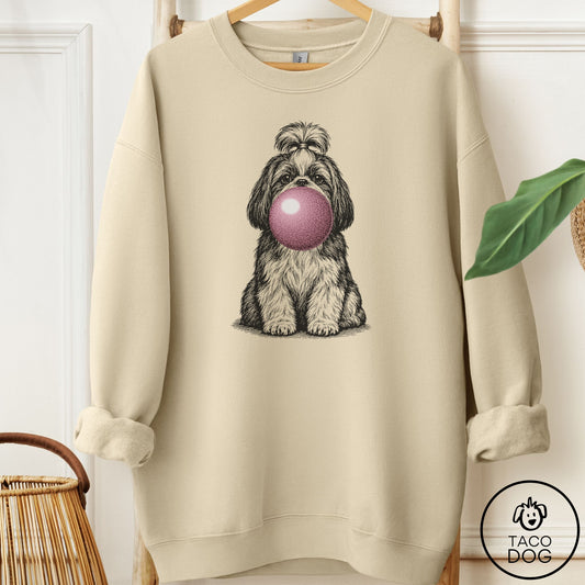 Shih Tzu Gum Bubblegum Sweatshirt