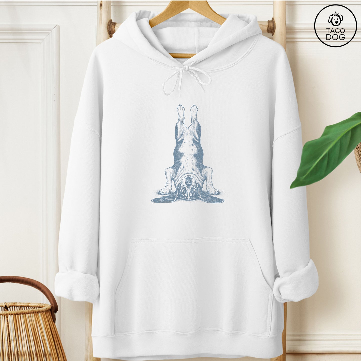 Basset Hound Headstand Hoodie