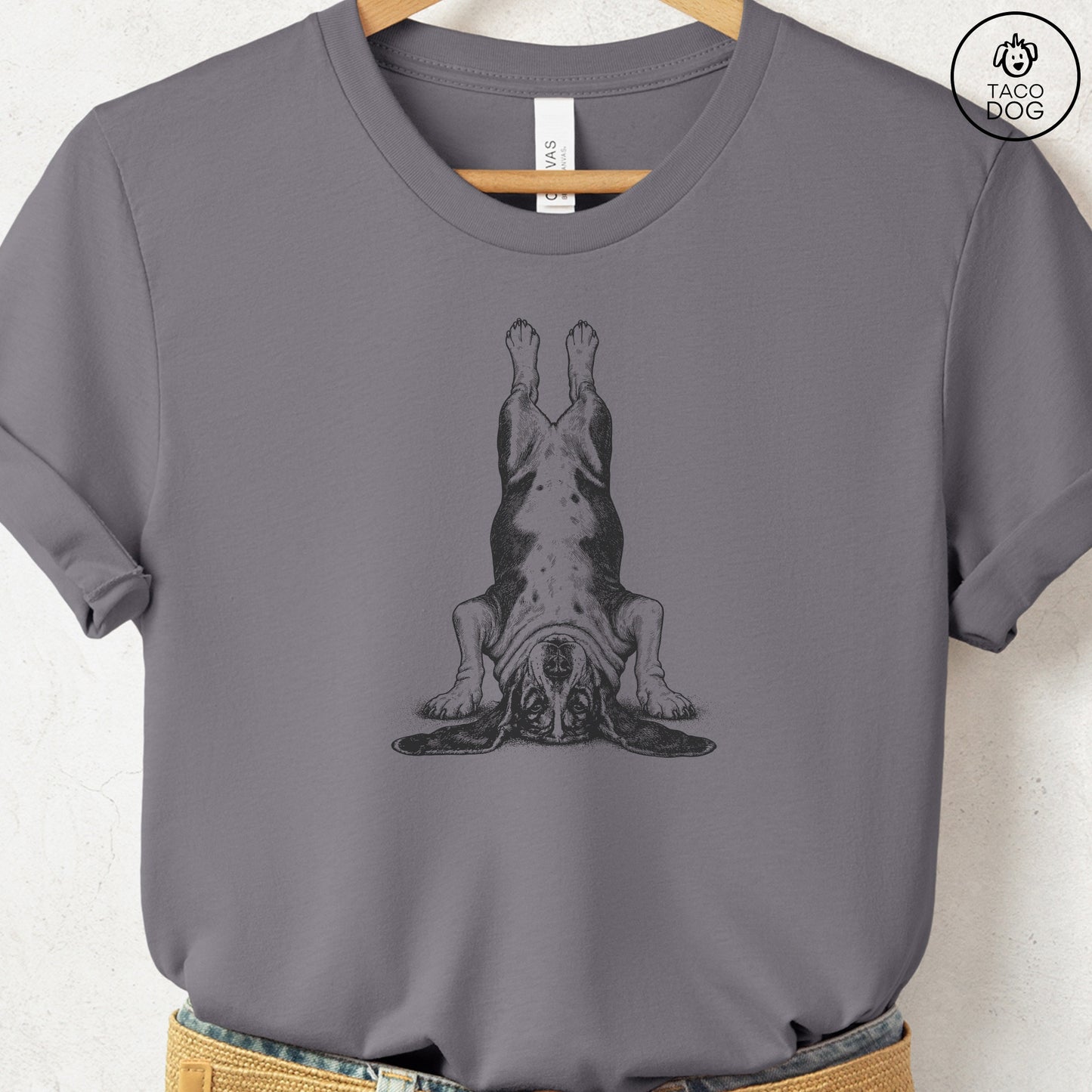Basset Hound Headstand T-Shirt