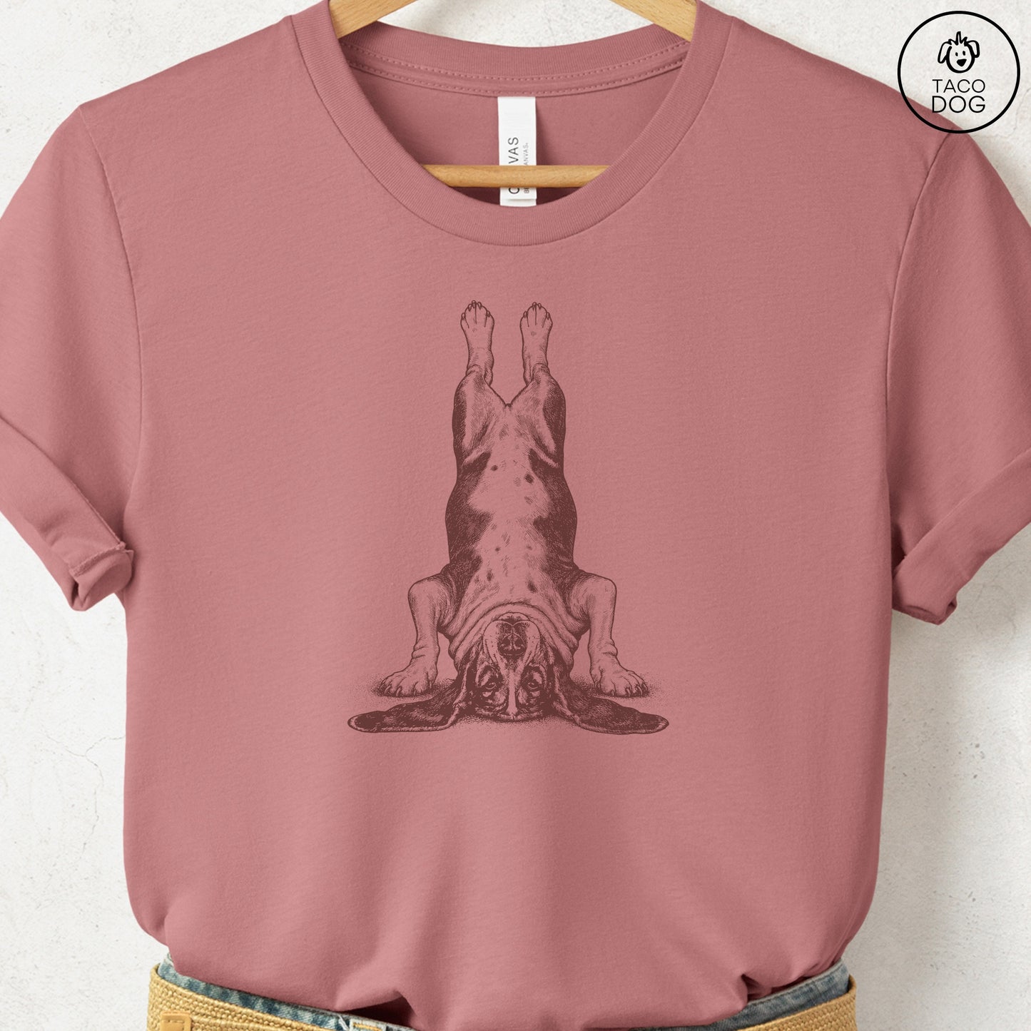Basset Hound Headstand T-Shirt