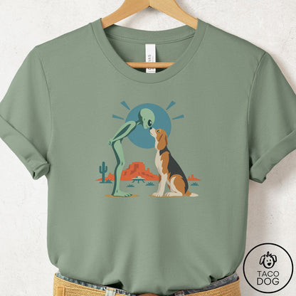 Beagle Hello Neighbor T-Shirt Sage Taco-Dog