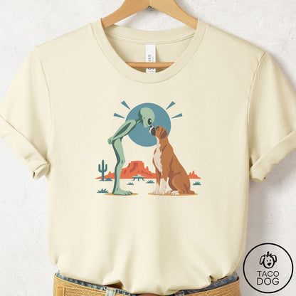 Boxer Hello Neighbor T-Shirt Natural Taco-Dog