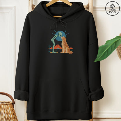 Doodle Hello Neighbor Hoodie Black Taco-Dog