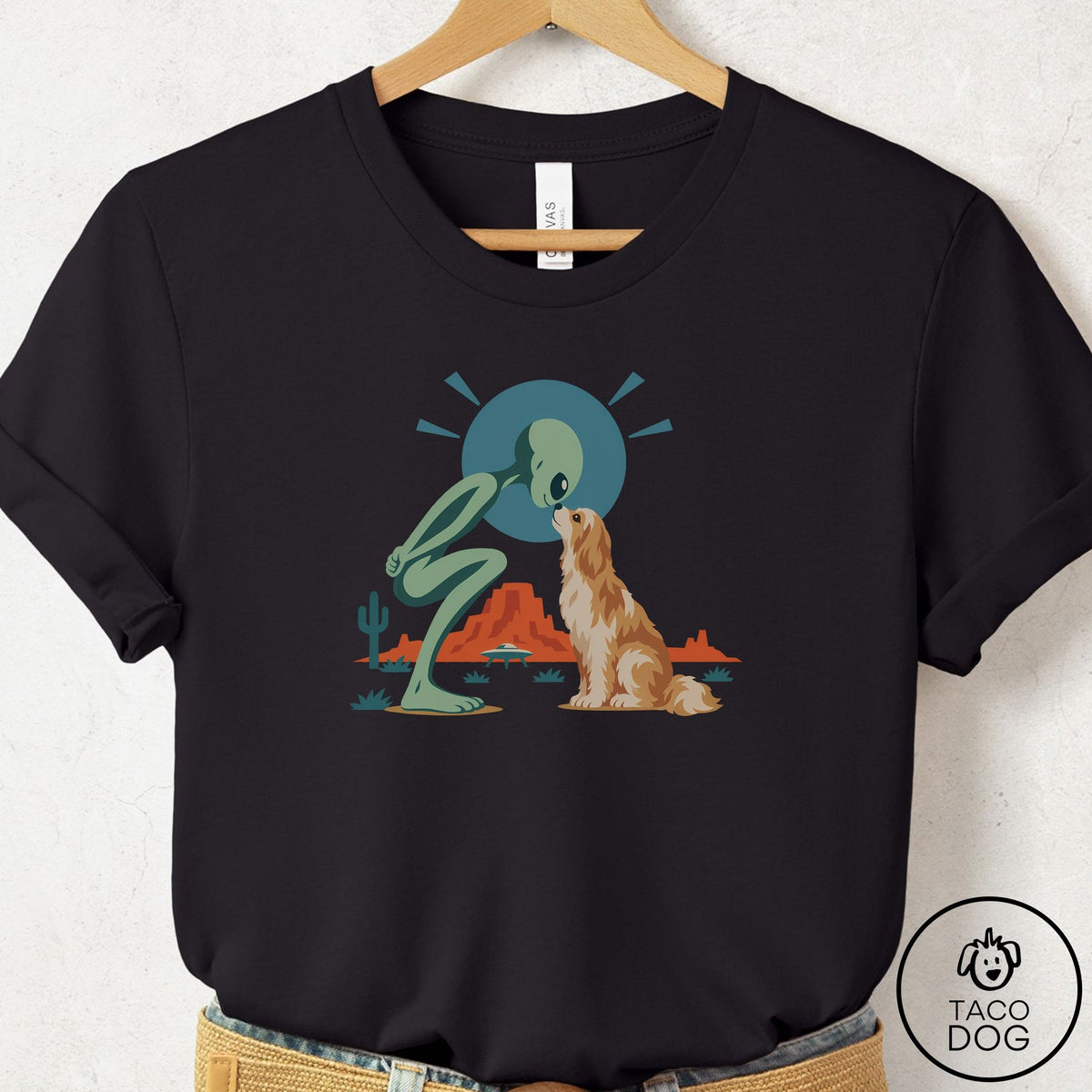 Havanese Hello Neighbor T-Shirt Black Taco-Dog