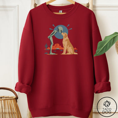 Labrador Retriever Hello Neighbor Sweatshirt Garnet Taco-Dog