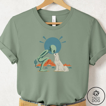 Maltese Hello Neighbor T-Shirt Sage Taco-Dog