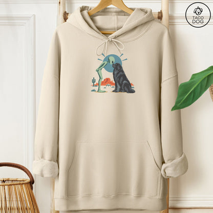 Newfoundland Hello Neighbor Hoodie Sand Taco-Dog