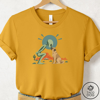 Pug Hello Neighbor T-Shirt Mustard Taco-Dog