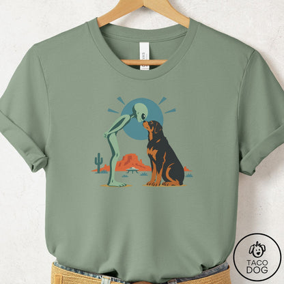 Rottweiler Hello Neighbor T-Shirt Sage Taco-Dog