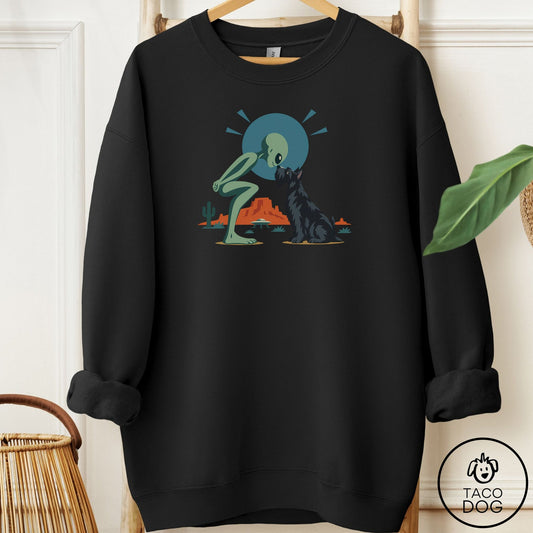 Scottie Hello Neighbor Sweatshirt Black Taco-Dog