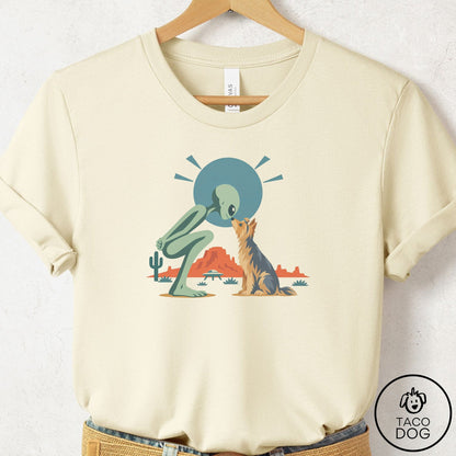 Yorkshire Terrier Yorkie Hello Neighbor T-Shirt Natural Taco-Dog