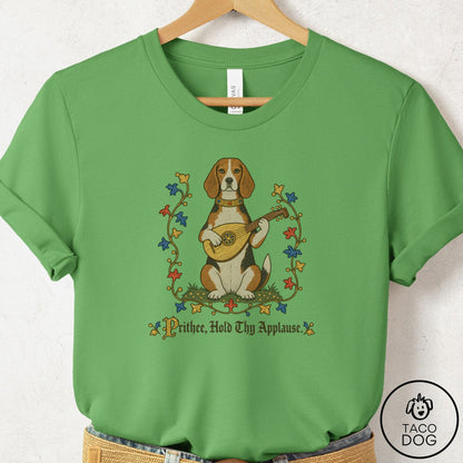 Beagle Hold Thy Applause T-Shirt Leaf Taco-Dog