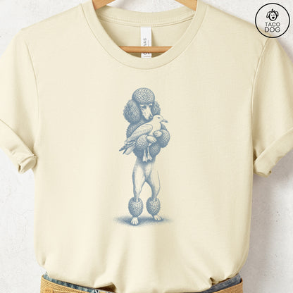 Poodle Hug T-Shirt Natural S Taco-Dog