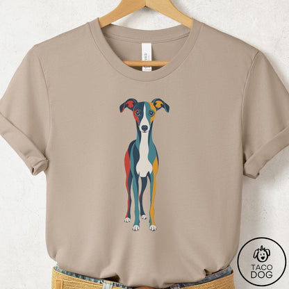 Italian Greyhound Whippet Color Block T-Shirt