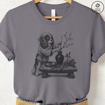 Cavalier King Charles Spaniel Ikebana T-Shirt Storm Taco-Dog