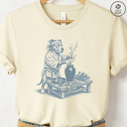 Pitbull Ikebana T-Shirt Natural S Taco-Dog