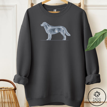 Golden Retriever Inventory Sweatshirt Charcoal Taco-Dog