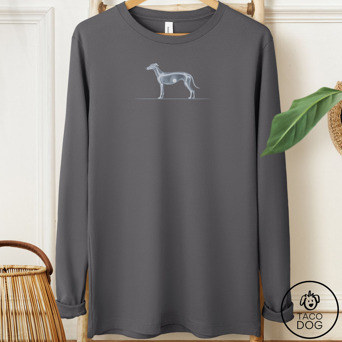Italian Greyhound Whippet Inventory Long Sleeve Tee Asphalt Taco-Dog