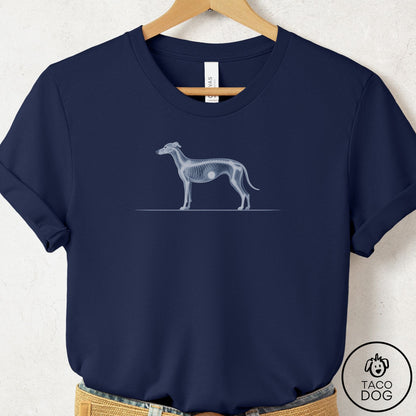 Italian Greyhound Whippet Inventory T-Shirt Navy Taco-Dog