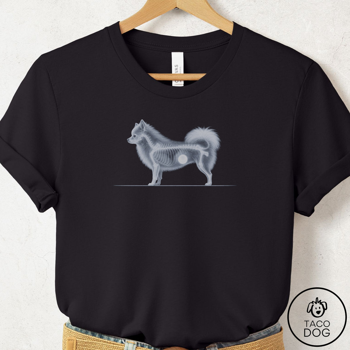 Pomeranian Inventory T-Shirt Black Taco-Dog
