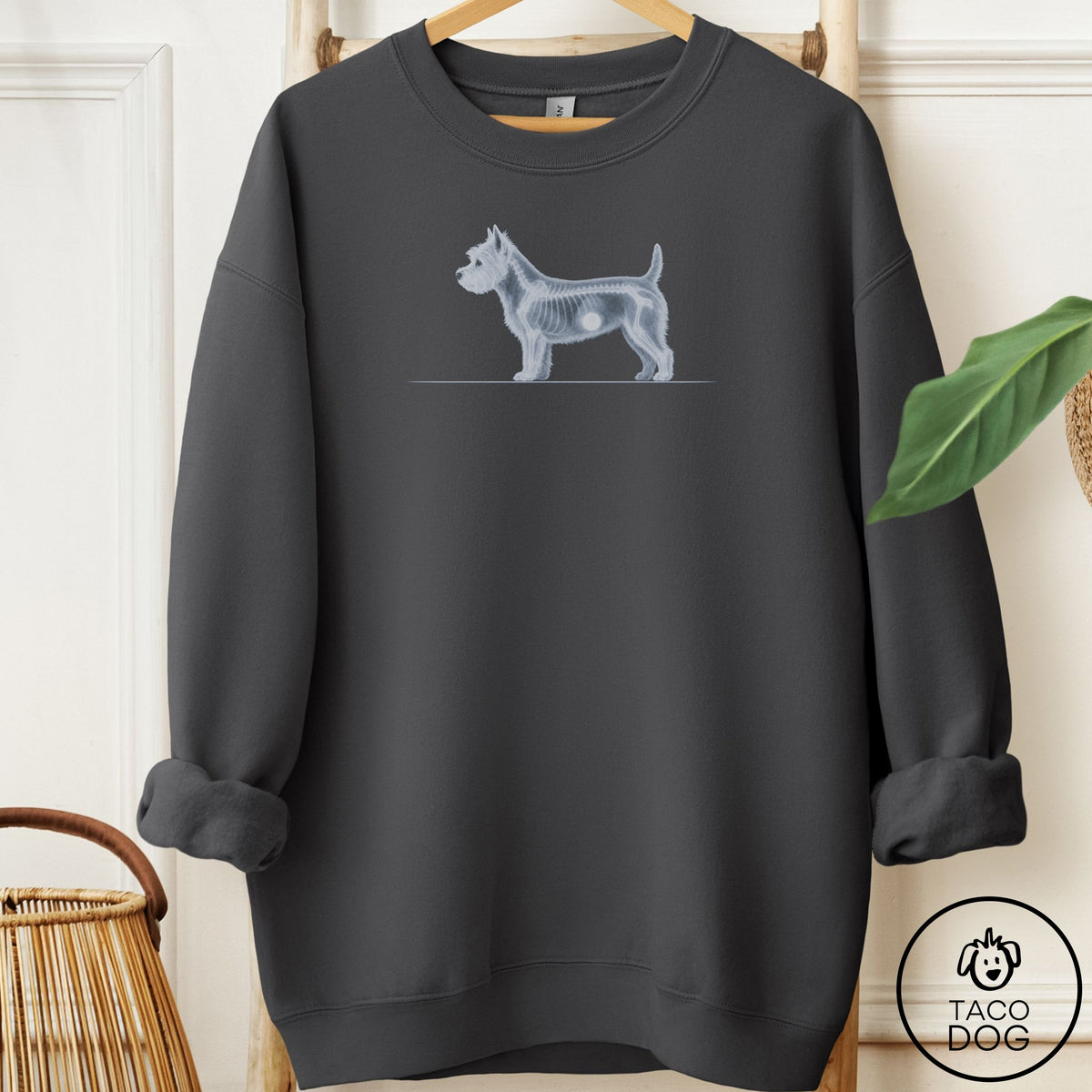 Westie Inventory Sweatshirt Charcoal Taco-Dog