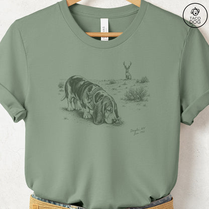 Basset Hound Jackalope T-Shirt