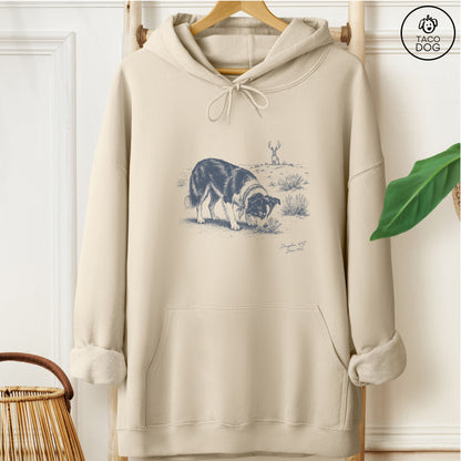 Border Collie Jackalope Hoodie