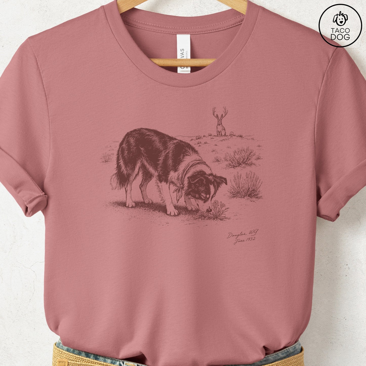 Border Collie Jackalope T-Shirt