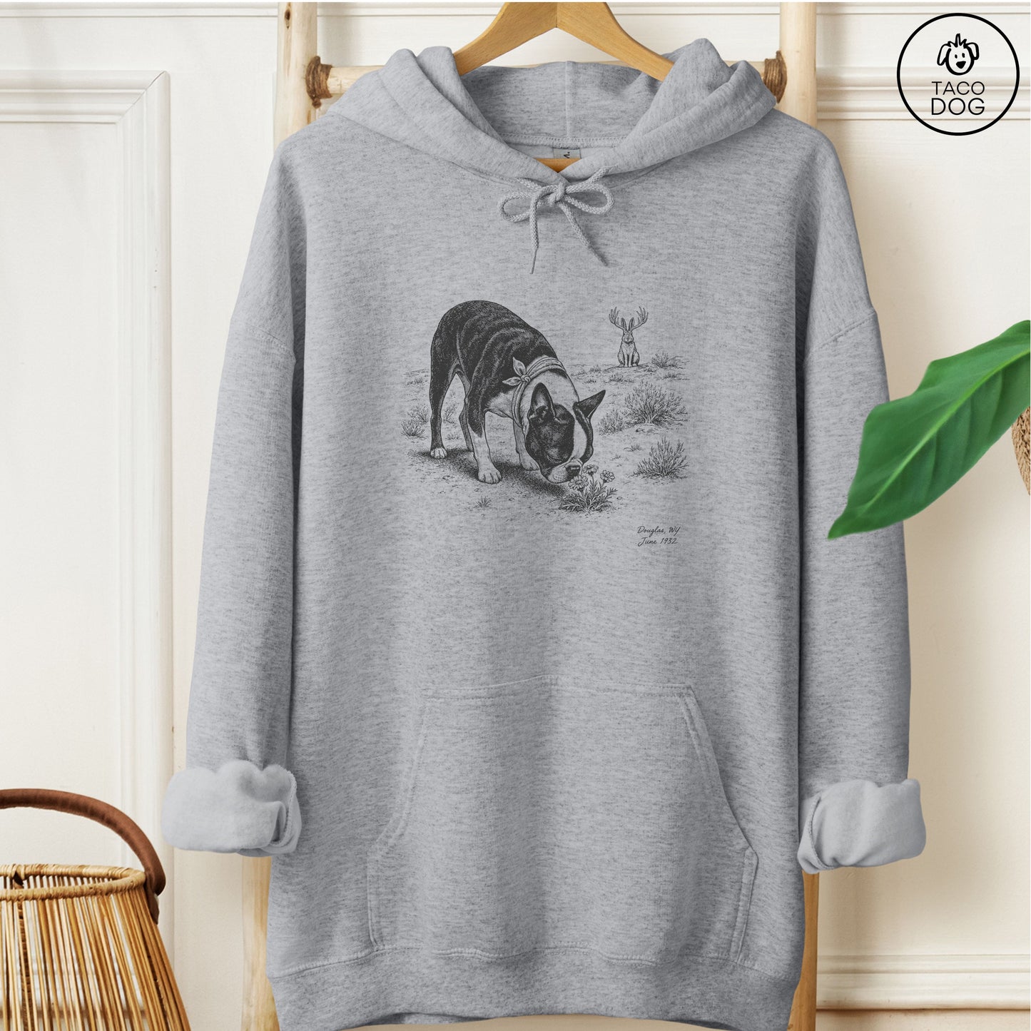 Boston Terrier Jackalope Hoodie
