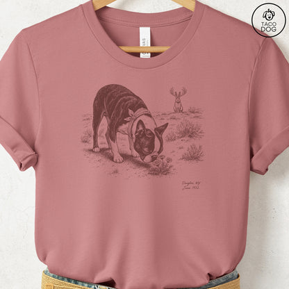 Boston Terrier Jackalope T-Shirt