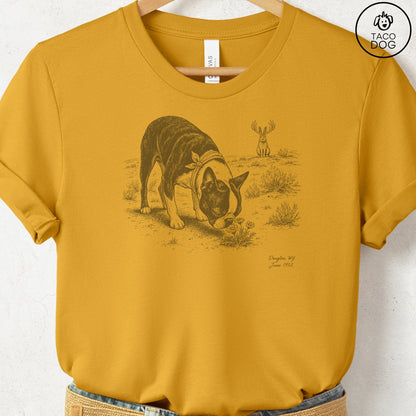 Boston Terrier Jackalope T-Shirt