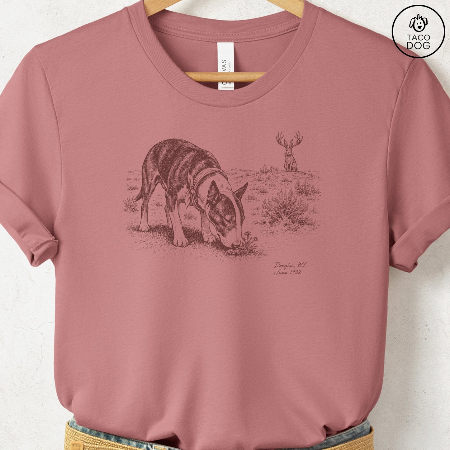 Bull Terrier Jackalope T-Shirt