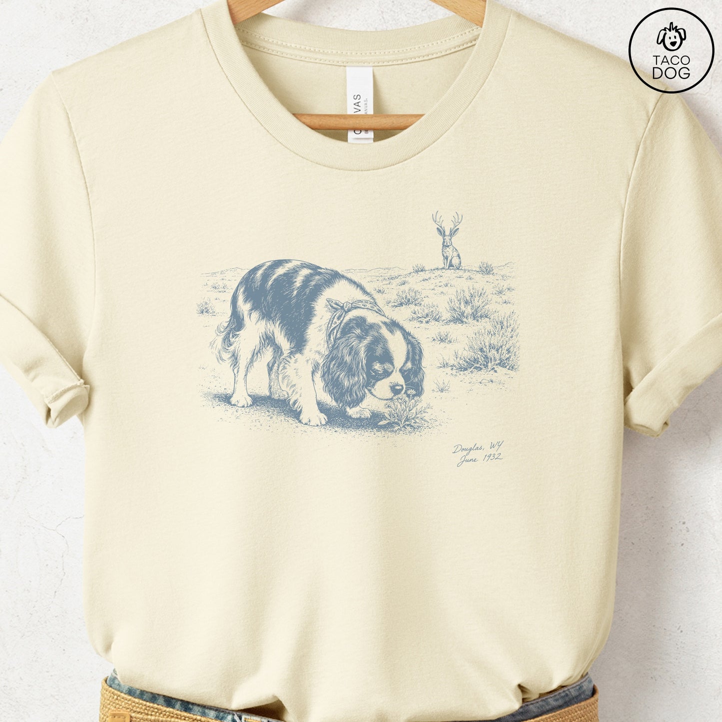 Cavalier King Charles Spaniel Jackalope T-Shirt