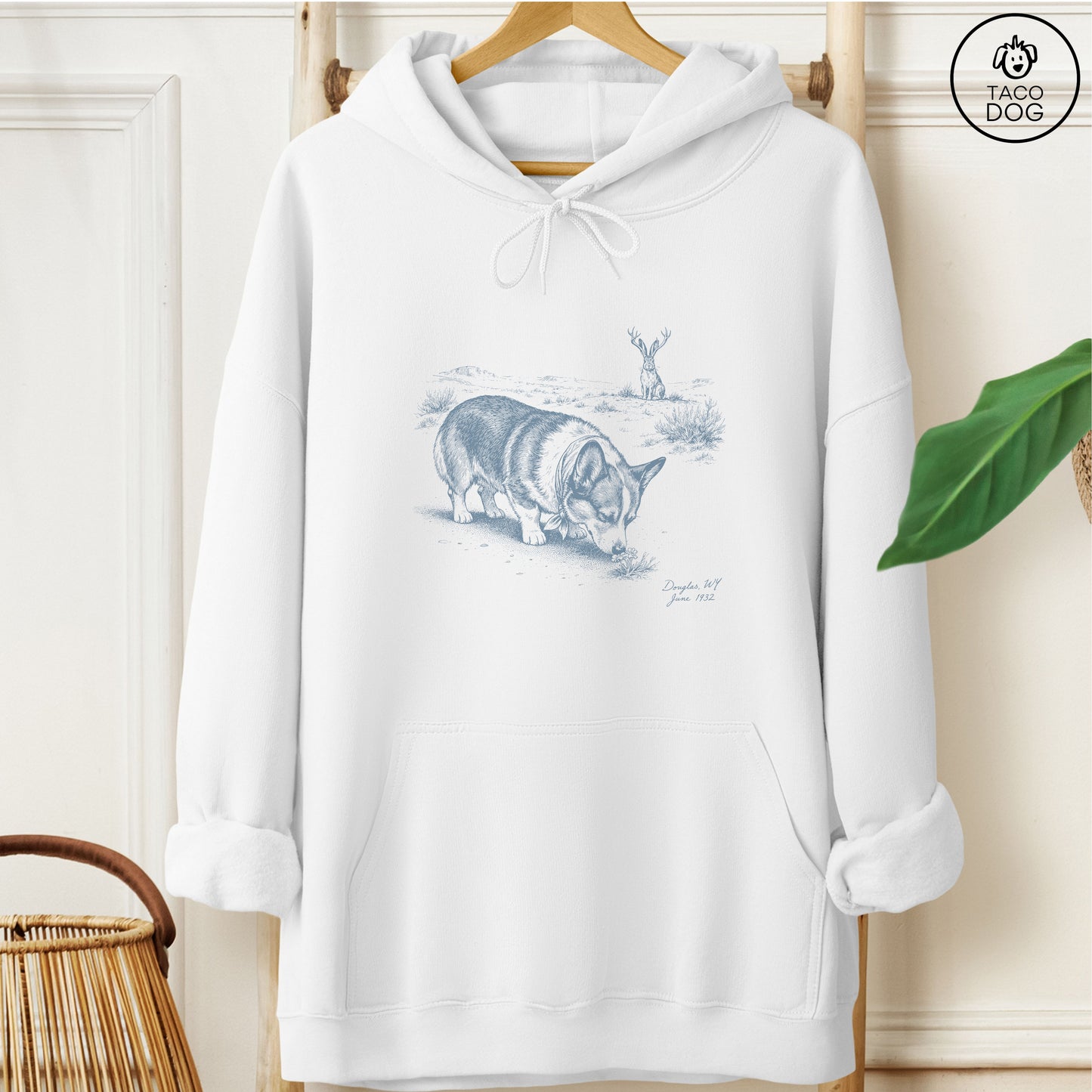 Corgi Jackalope Hoodie
