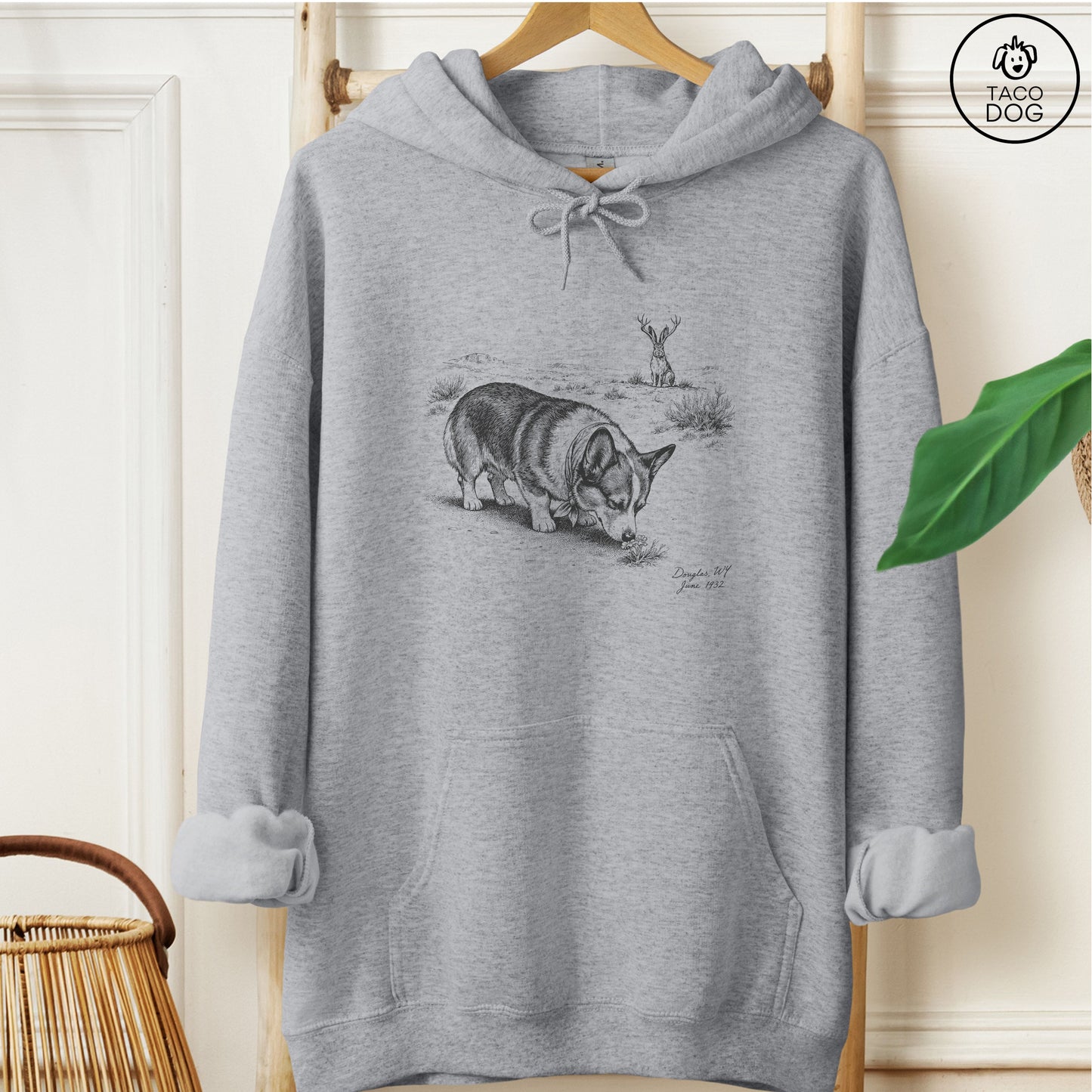 Corgi Jackalope Hoodie