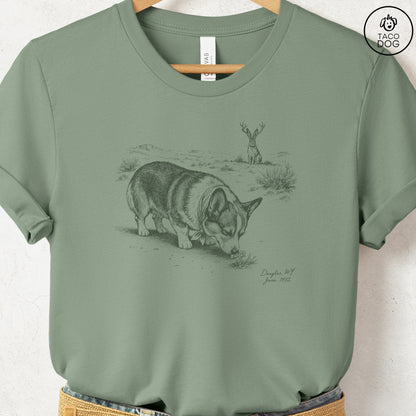 Corgi Jackalope T-Shirt