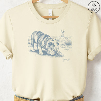 English Bulldog Jackalope T-Shirt