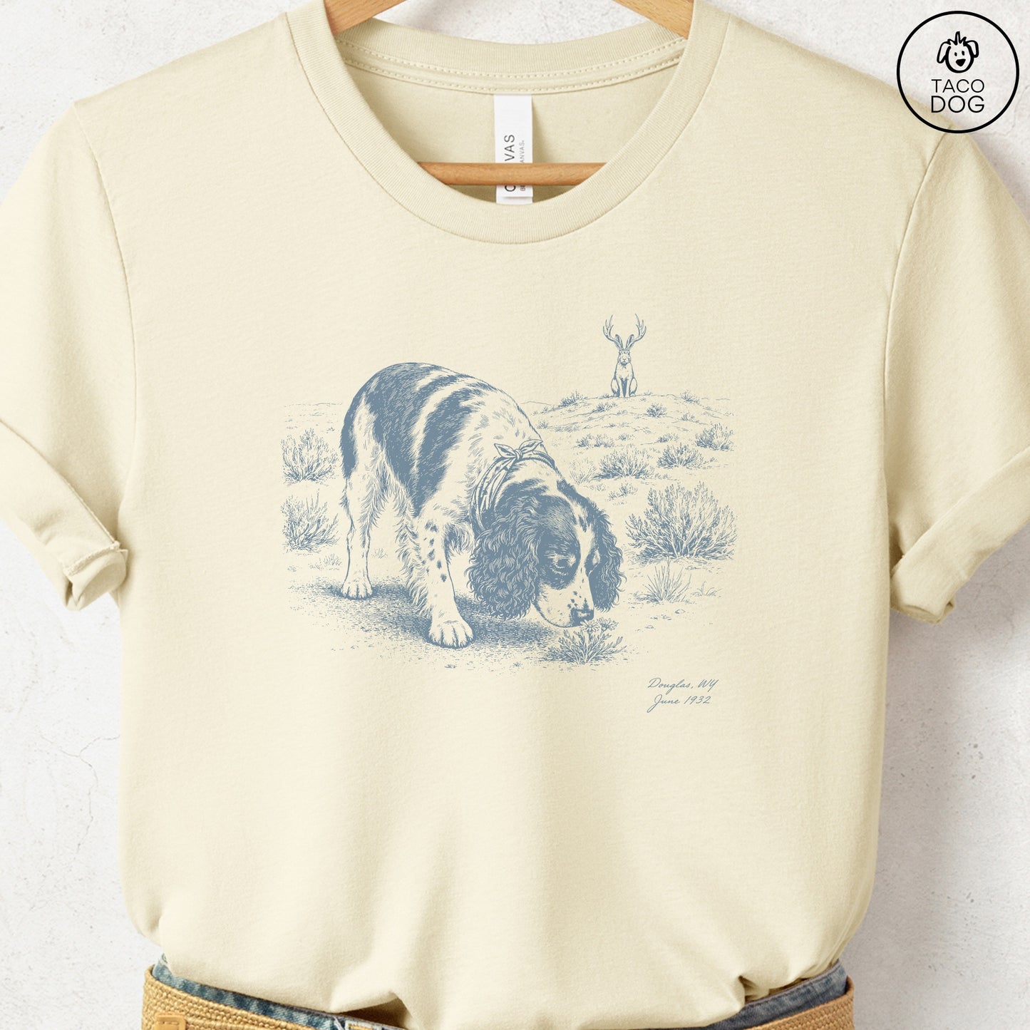 Springer Spaniel Jackalope T-Shirt