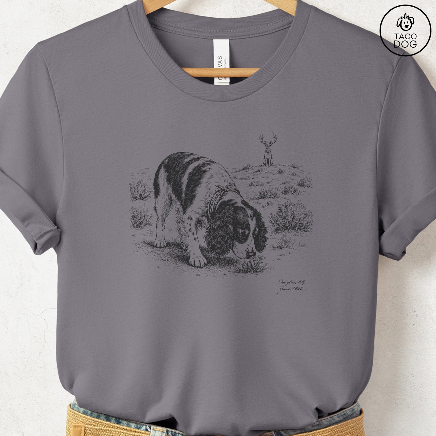 Springer Spaniel Jackalope T-Shirt