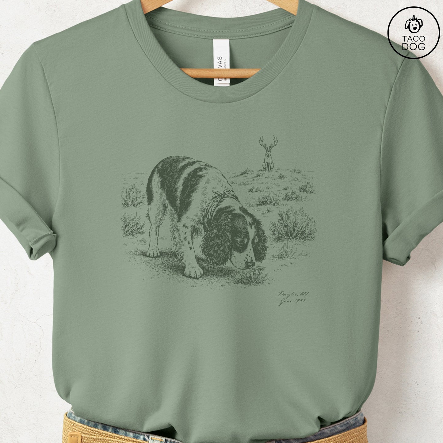 Springer Spaniel Jackalope T-Shirt