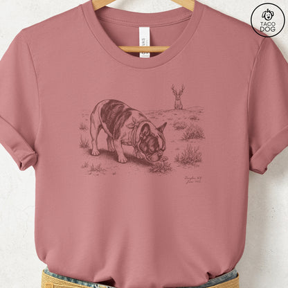 French Bulldog Frenchie Jackalope T-Shirt
