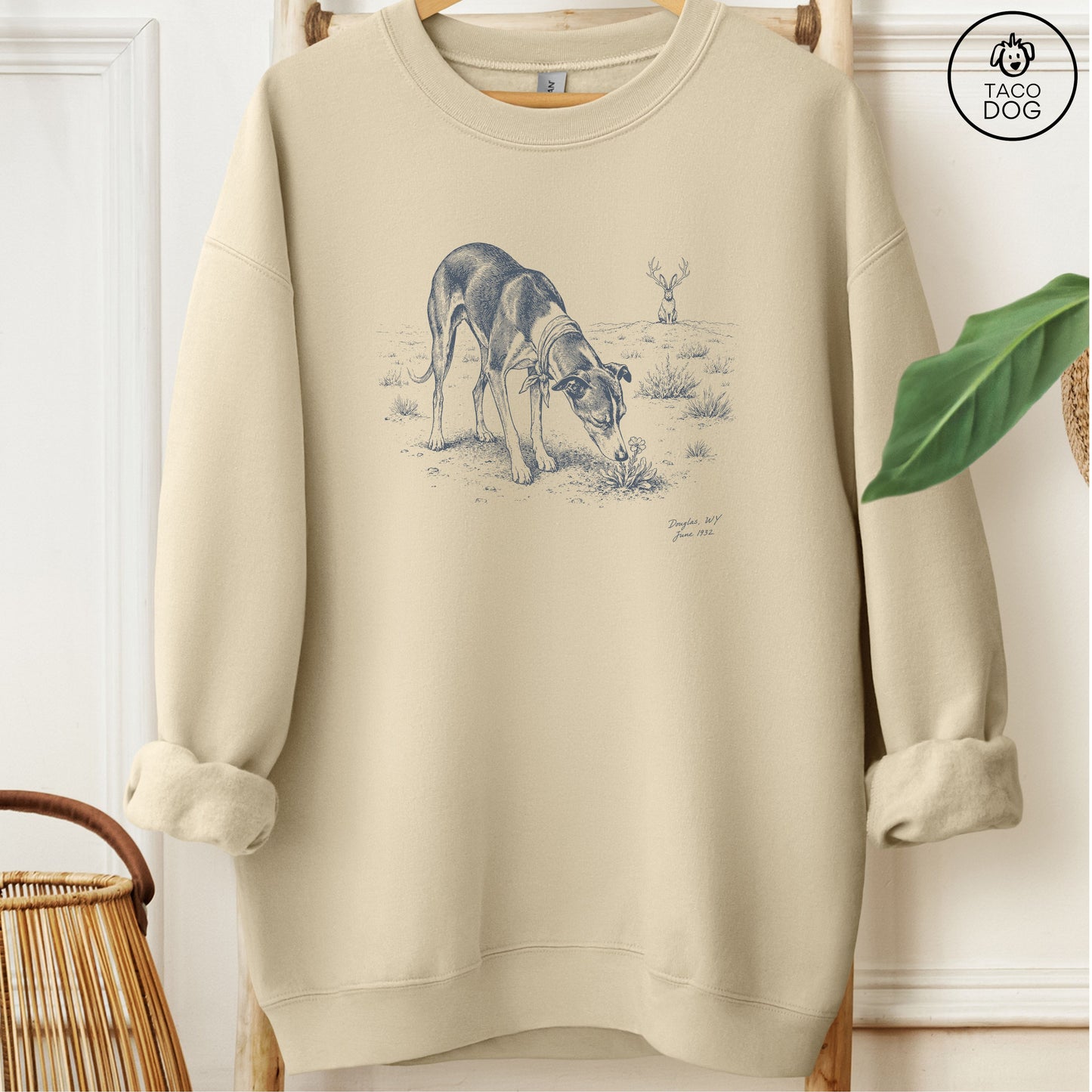 Italian Greyhound Whippet Jackalope Sweatshirt
