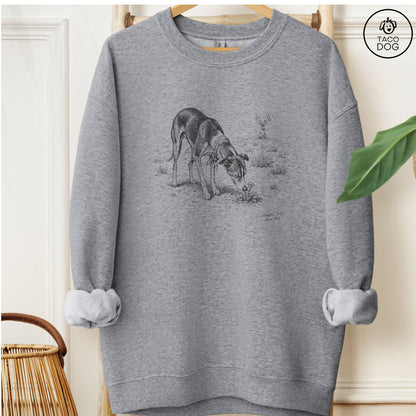 Italian Greyhound Whippet Jackalope Sweatshirt