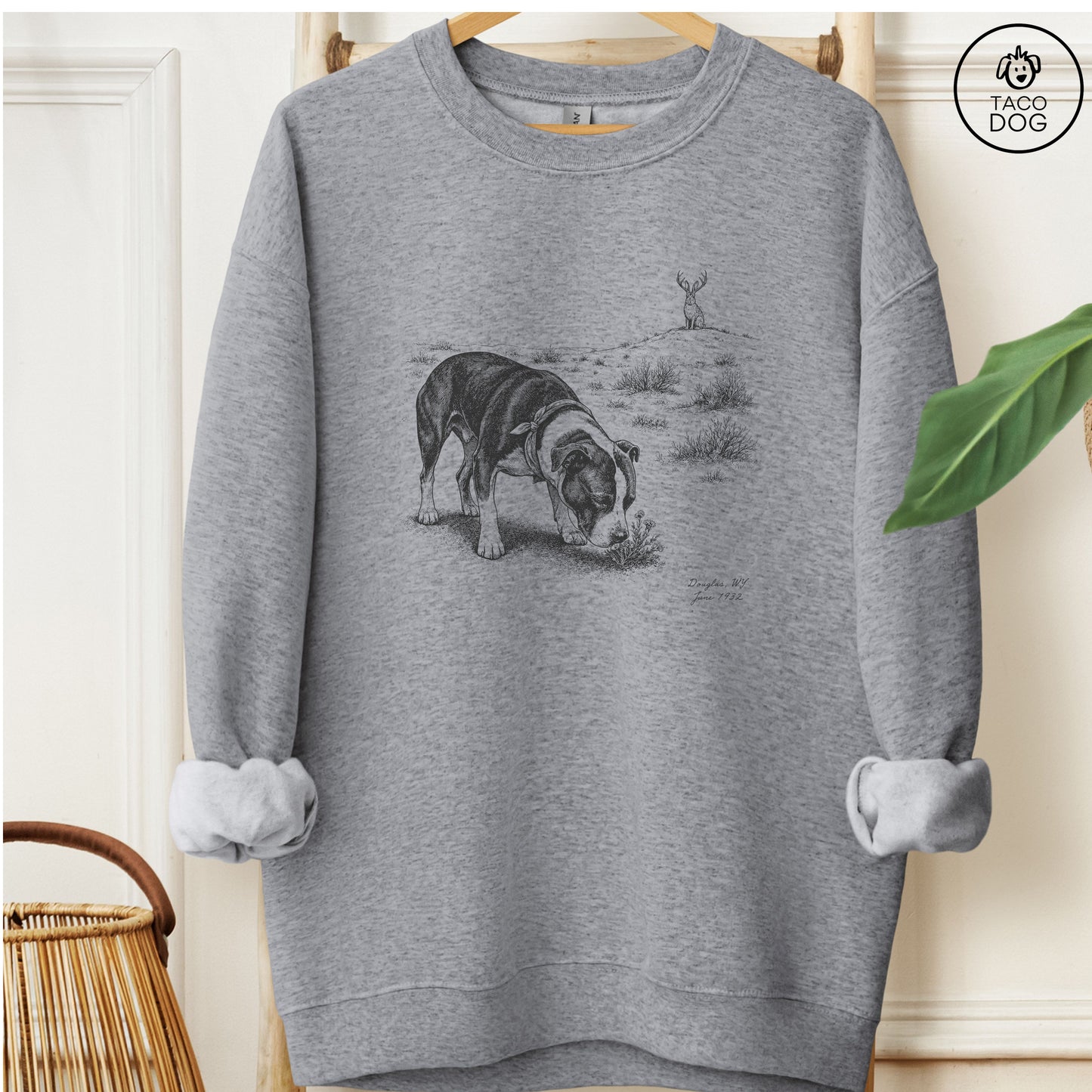 Pitbull Jackalope Sweatshirt