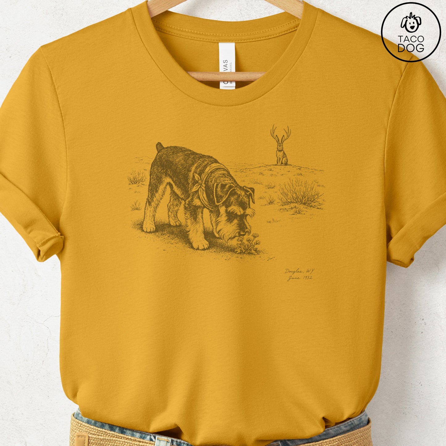 Schnauzer Jackalope T-Shirt