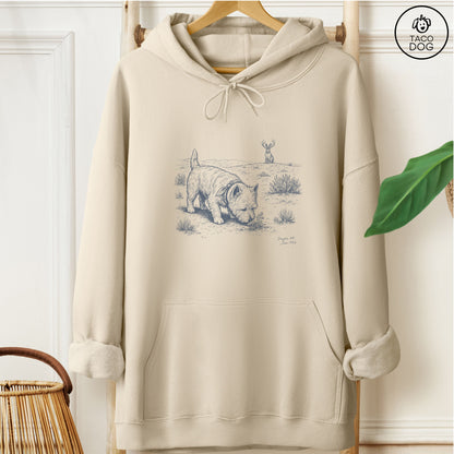Westie Jackalope Hoodie