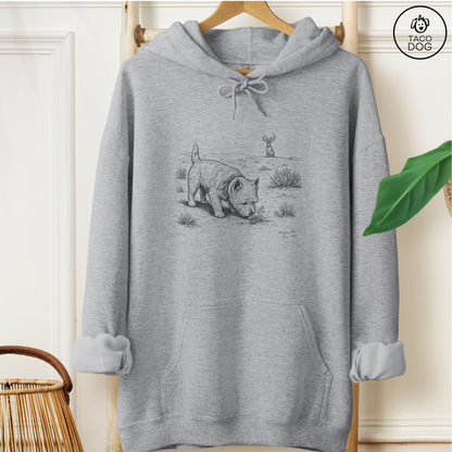 Westie Jackalope Hoodie