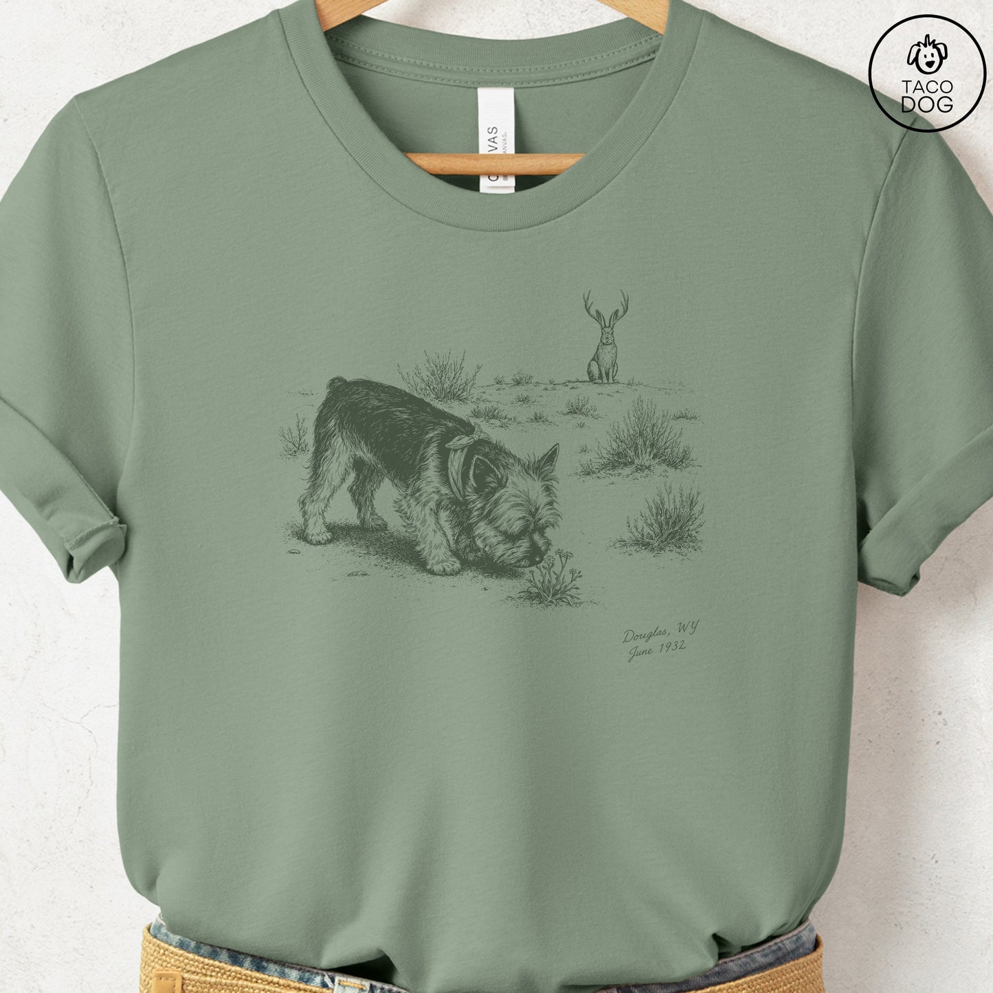 Yorkshire Terrier Yorkie Jackalope T-Shirt