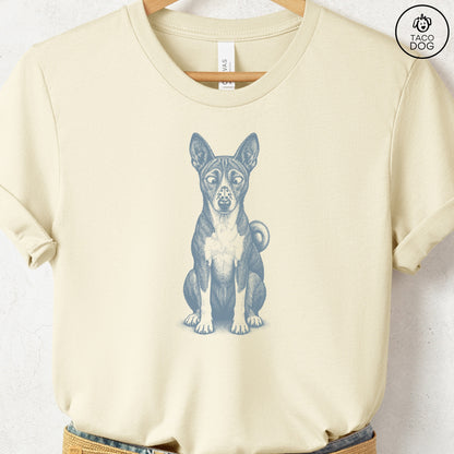 Basenji Ladybug T-Shirt Natural Taco-Dog
